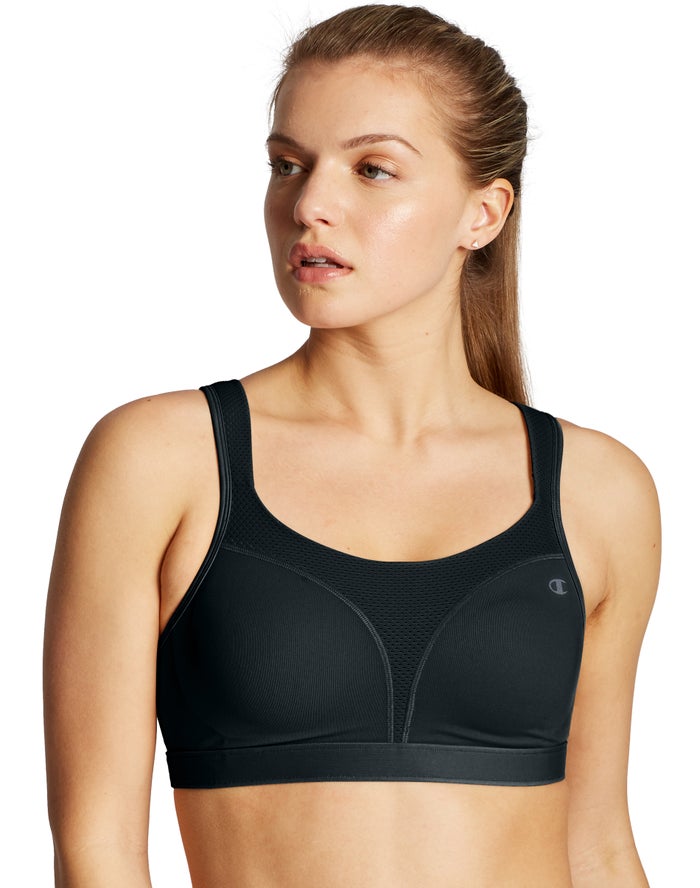 Champion The Spot Comfort® Sport Bh Dames - Zwart - Belgie 3984FVJKQ